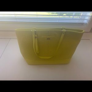 Bright yellow jewell tote bag
